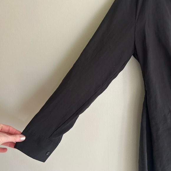 NWT ZARA Faux Wrap Long Sleeve Collared Mini Shirt Dress Scandi Minimalist Sz XS - Picture 5 of 16